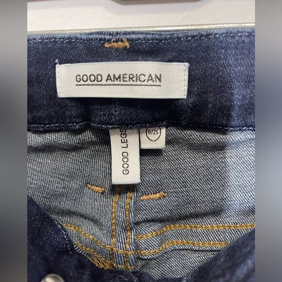 Good American Dark Blue “Good Legs” Jeans - Picture 3 of 5